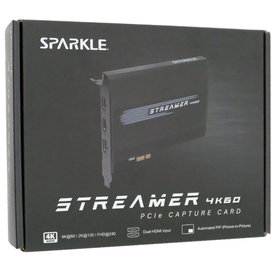 【新品】SPARKLE　ゲームキャプチャーボード Streamer 4K60 PCIe Capture Card