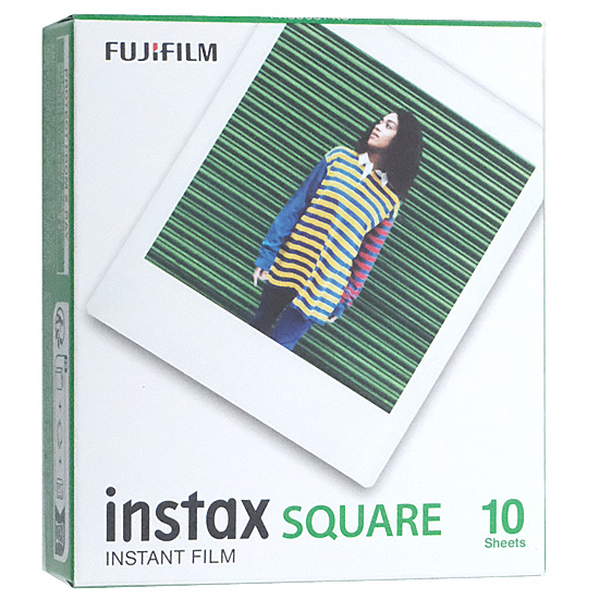 【新品】FUJIFILM　チェキ用 スクエアフォーマットフィルム instax SQUARE 10枚入　INSTAXSQUAREWW1