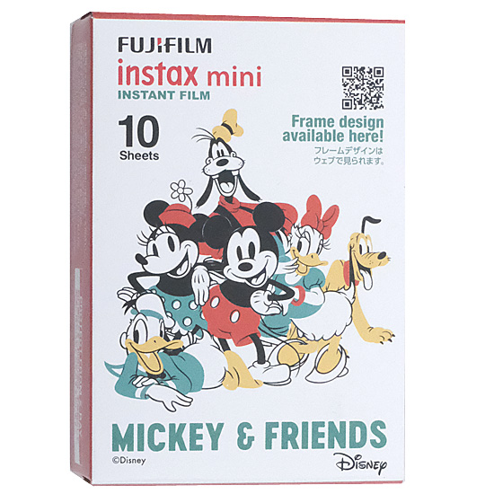 【新品】FUJIFILM　instax mini チェキ用 インスタントフィルム ミッキー&フレンズ2 10枚入　INSTAXMINIMIC2WW