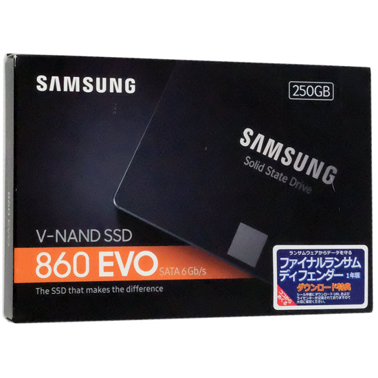 【新品】【新品訳あり(箱きず・やぶれ)】 SAMSUNG　2.5インチ SSD　MZ-76E250B/EC　250GB