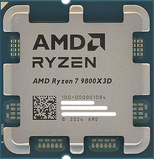 【新品】【バルク新品】 AMD　Ryzen 7 9800X3D 100-100001084　4.7GHz Socket AM5