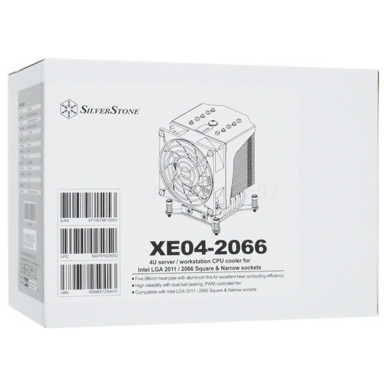 【新品】SILVERSTONE製　CPUクーラー SST-XE04-2066
