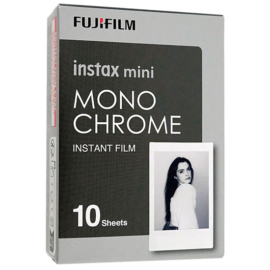 【新品】FUJIFILM　instax mini チェキ用 インスタントフィルム モノクローム 10枚入り　INSTAX MINI MONOCHROME WW 1