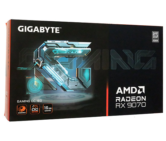 【新品】GIGABYTE製グラボ　Radeon RX 9070 GV-R9070GAMING OC-16GD　PCIExp 16GB
