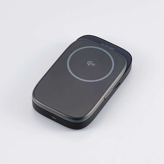 【新品】ELECOM　Qi2スタンド付きドッキングステーション　DST-Q040BPGY　グレー