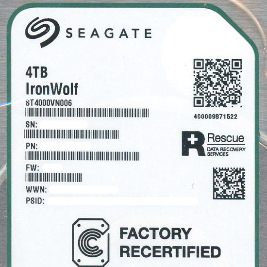 【新品】SEAGATE製HDD　ST4000VN006　4TB SATA600 5400