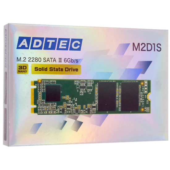 【新品】ADTEC　3D NAND M.2 SATA SSD ADC-M2D1S80-240G