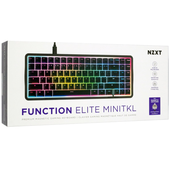 【新品】NZXT　ゲーミングキーボード Function Elite MiniTKL KB-101NB-US　ブラック