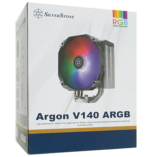 【新品】SILVERSTONE製　CPUクーラー SST-ARV140-ARGB