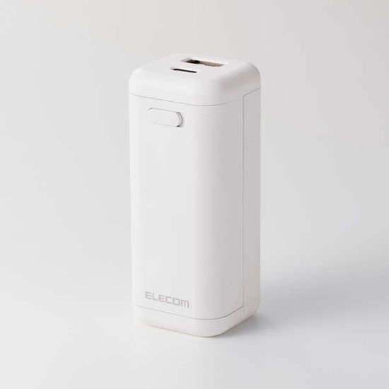【新品】ELECOM　乾電池式モバイルバッテリー　DE-KD06WH　ホワイト
