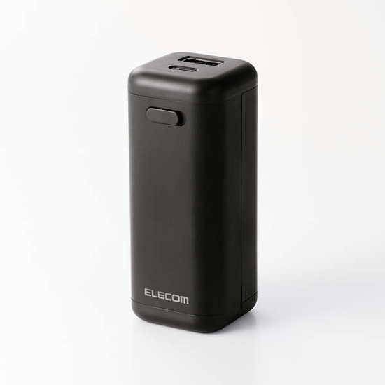 【新品】ELECOM　乾電池式モバイルバッテリー　DE-KD06BK　ブラック