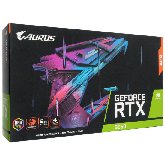 【新品】【新品訳あり(箱きず・やぶれ)】 GIGABYTE製グラボ　GV-N3050AORUS E-8GD　PCIExp 8GB