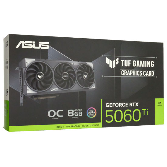 【新品】ASUS製グラボ　TUF-RTX5060TI-O8G-GAMING　PCIExp 8GB