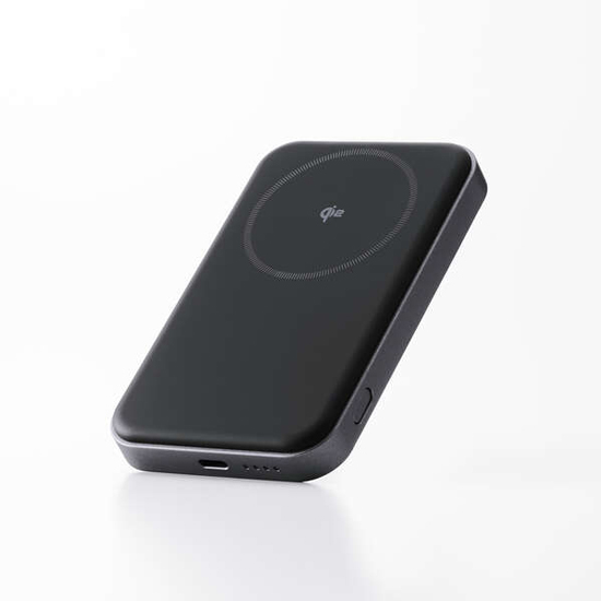 【新品】【新品(開封のみ)】 ELECOM　Qi2ワイヤレスモバイルバッテリー 5000mAh/20W　DE-C68-5000BK　ブラック