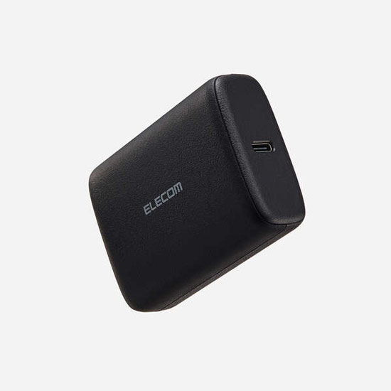 【新品】【新品(開封のみ)】 ELECOM　コンパクトモバイルバッテリー 10000mAh　DE-C70L-10000BK　ブラック