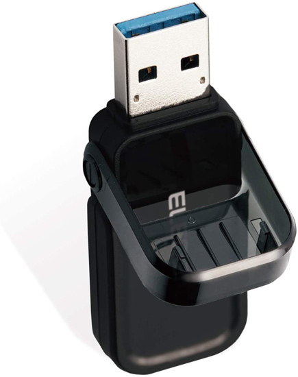 【新品】【新品訳あり(箱きず・やぶれ)】 ELECOM　フリップキャップ式USBメモリ　MF-FCU3064GBK　64GB ブラック