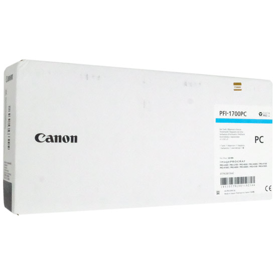 【新品】【新品訳あり(箱きず・やぶれ)】 CANON　インクタンク PFI-1700 PC　フォトシアン