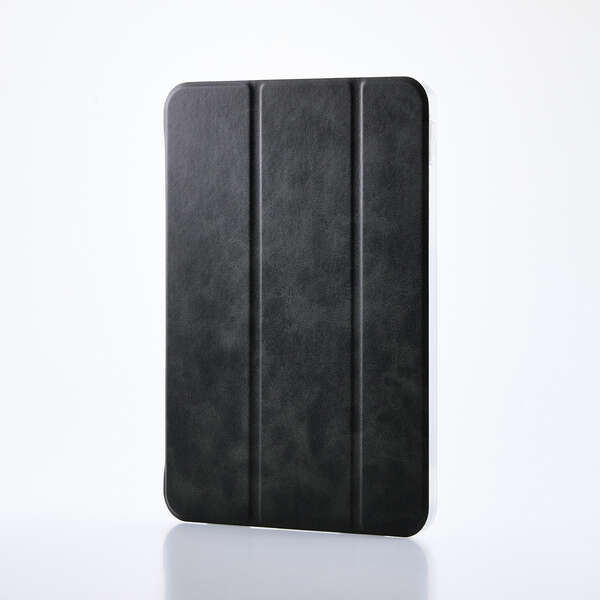 【新品】ELECOM　iPad(A16) フラップケース 薄型軽量 背面クリア 2アングル TB-A25RWVBK　ブラック