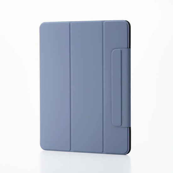 【新品】ELECOM　13インチiPad Air(M3/M2) フラップケース 超薄型 マグネット着脱 スリープ対応　TB-A25XWVPF2BG　ブルーグレー