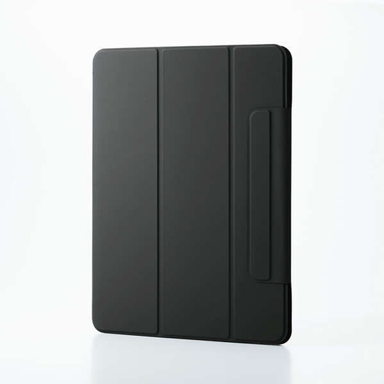 【新品】ELECOM　13インチiPad Air(M3/M2) フラップケース 超薄型 マグネット着脱 スリープ対応　TB-A25XWVPF2BK　ブラック