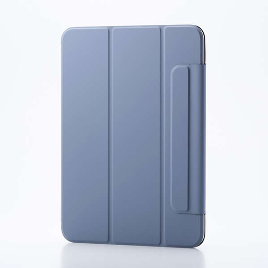 【新品】ELECOM　iPad(A16) フラップケース 超薄型 マグネット着脱 スリープ対応　TB-A25RWVPF2BG　ブルーグレー