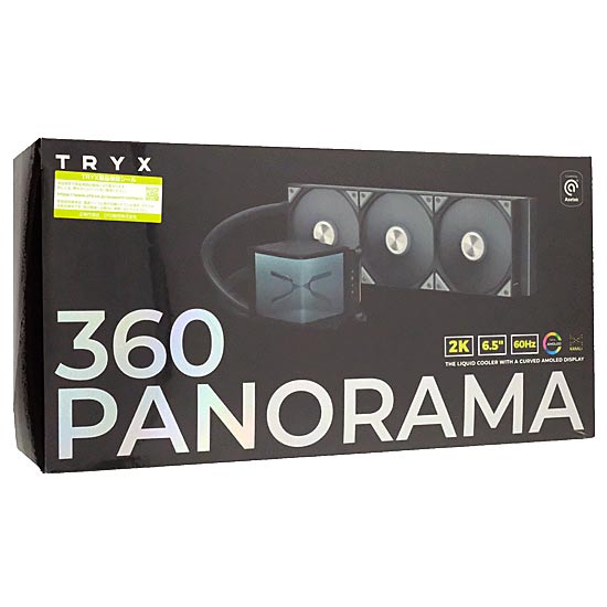 【新品】TRYX　簡易水冷CPUクーラー PANORAMA 360　L-P360N-DS3M-G1K　BLACK