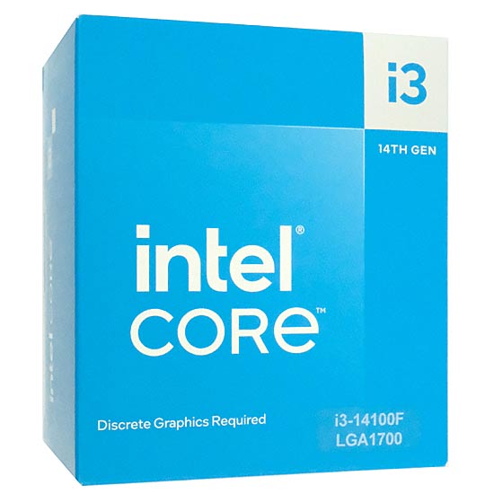【新品】Core i3 14100F　4.7GHz LGA1700　SRMX2