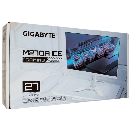 【新品】GIGABYTE　27型 ゲーミングモニター　M27QA ICE