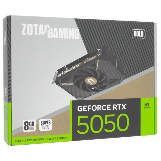【新品】ZOTAC製グラボ　GAMING GeForce RTX 5050 SOLO ZT-B50500G-10L　PCIExp 8GB