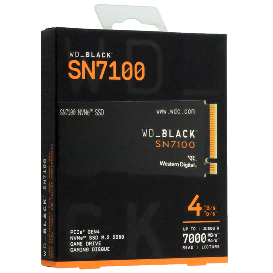 【新品】Western Digital製　WD Black SN7100 NVMe SSD　WDS400T4X0E　4TB