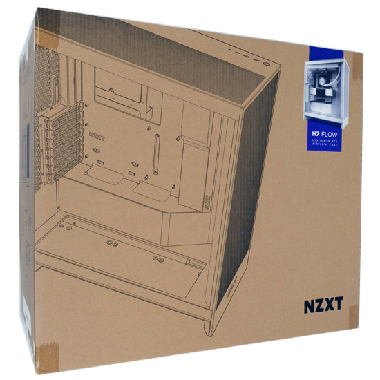 【新品】NZXT　ミドルタワーATXケース H7 Flow (2024) CM-H72FW-01　ホワイト