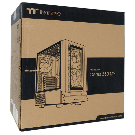 【新品】Thermaltake　ミドルタワー型PCケース Ceres 350 MX Snow CA-1Z3-00M6WN-00　ホワイト