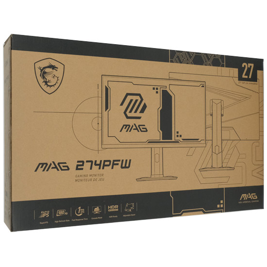 【新品】MSI　27インチ ゲーミングモニター　MAG 274PFW