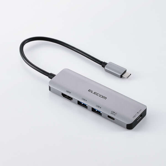 【新品】ELECOM　ドッキングステーション5in1 DST-051BPSV　シルバー