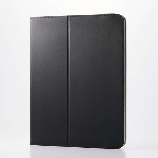 【新品】ELECOM　11インチiPad Air(M3/M2) フラップケース 衝撃ガード ベルト付 2アングル 軽量 TB-A25MPLF2BK　ブラック