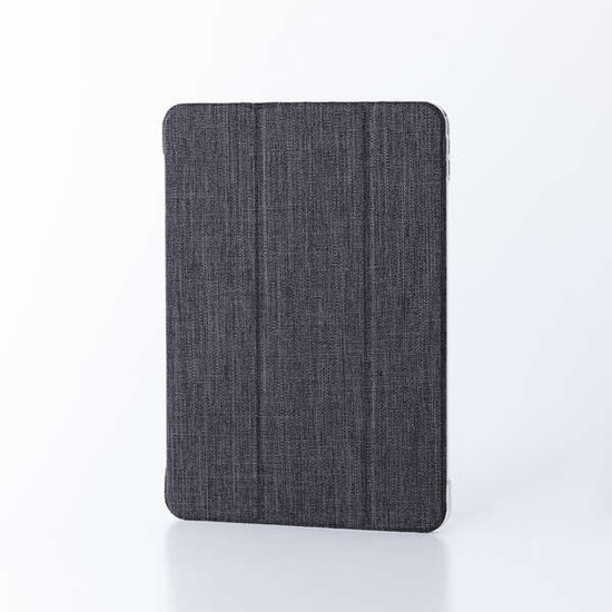 【新品】ELECOM　11インチiPad Air(M3/M2) フラップケース 薄型軽量 ファブリック 背面クリア TB-A25MWVCBK　ブラック