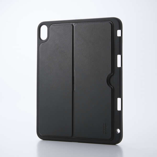 【新品】ELECOM　iPad(A16) ソフトケース 軽量 スタンド付き Pencil収納 TB-A25RUCSTBK　ブラック