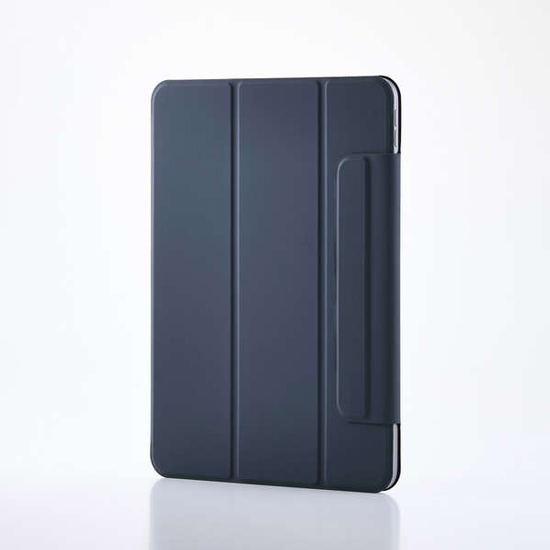 【新品】ELECOM　11インチiPad Air(M3/M2) フラップケース 超薄型 マグネット着脱 スリープ対応　TB-A25MWVPF2NV　ネイビー