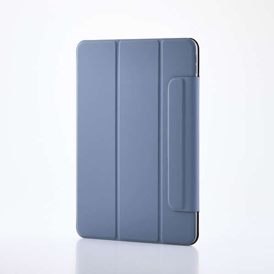 【新品】ELECOM　11インチiPad Air(M3/M2) フラップケース 超薄型 マグネット着脱 スリープ対応　TB-A25MWVPF2BG　ブルーグレー