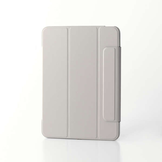 【新品】ELECOM　11インチiPad Air(M3/M2) フラップケース 薄型軽量 カラーエッジ 背面クリア　TB-A25MWVFCGB　グレージュ
