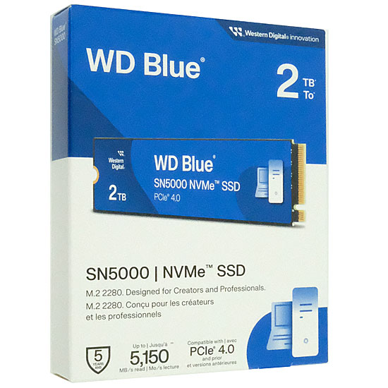 【新品】SANDISK　WD Blue SN5000 NVMe　WDS200T4B0E　2TB