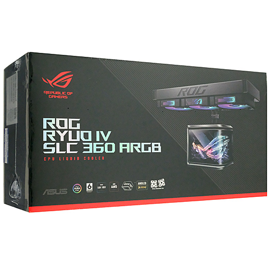 【新品】ASUS　オールインワン水冷CPUクーラー ROG RYUO IV SLC 360 ARGB