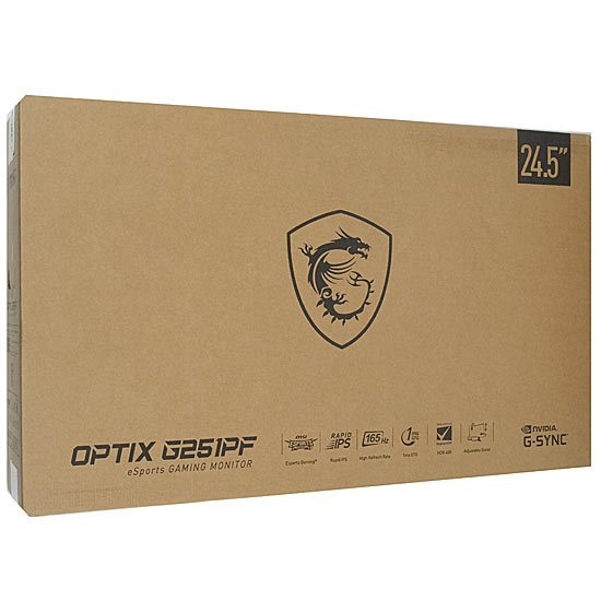 【新品】MSI　24.5型 ゲーミングモニター Optix　G251PF