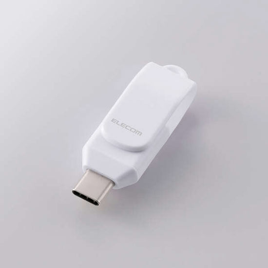 【新品】ELECOM　回転式USB Type-C(TM)メモリ 5Gbps MF-CEU3064GWH　64GB ホワイト