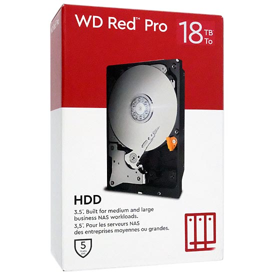 【新品】【新品訳あり(箱きず・やぶれ)】 Western Digital製HDD　WD181KFGX　18TB SATA600 7200