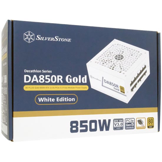 【新品】SILVERSTONE製　PC電源 SST-DA850R-GMA-WWW　850W　白