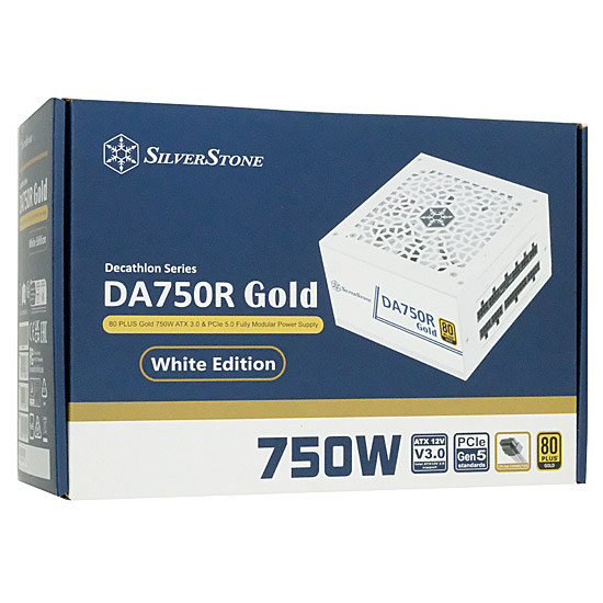 【新品】SILVERSTONE製　PC電源 SST-DA750R-GMA-WWW　750W　白