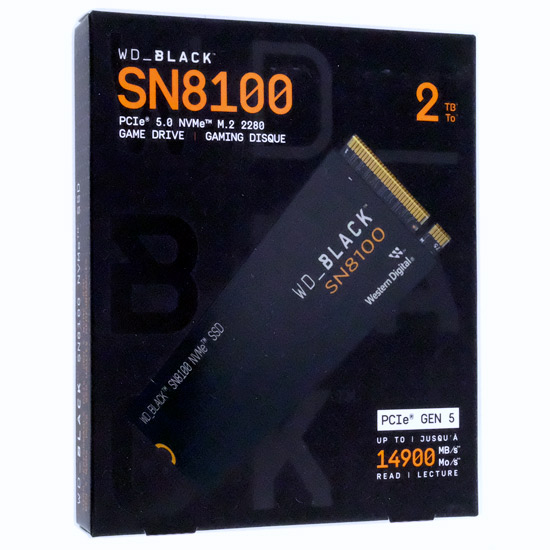【新品】Western Digital製 SSD　WD_Black SN8100 NVMe SSD　WDS200T1X0M　2TB