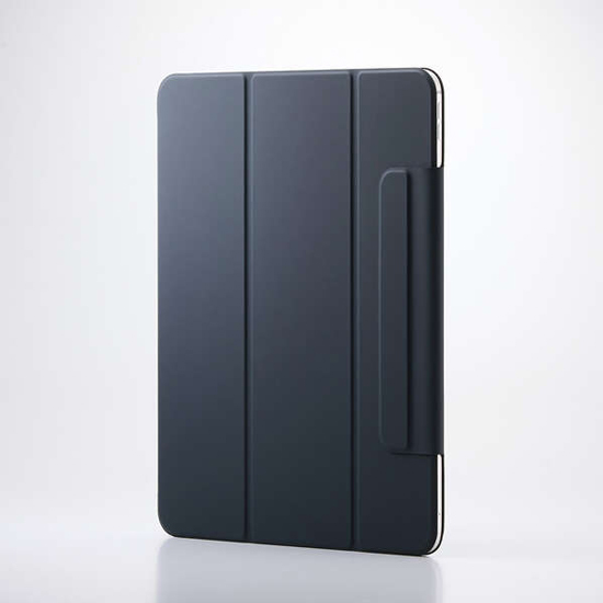 【新品】ELECOM　13インチiPad Pro(M4) フラップケース 超薄型 マグネット着脱 スリープ対応　TB-A25PLWVPF2NV　ネイビー