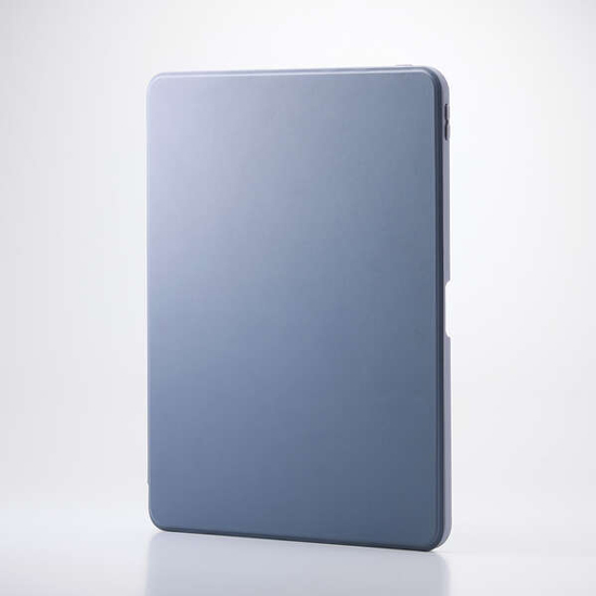 【新品】ELECOM　13インチiPad Pro(M4) フラップケース 360度回転 背面クリア 2アングル　TB-A25PLMG360BG　ブルーグレー